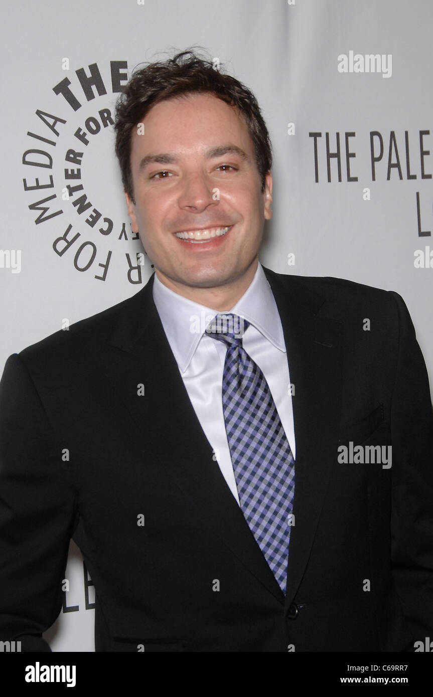Jimmy Fallon lors d'une apparition publique pour une soirée avec Jimmy Fallon au Paley Fest 2011, Paley Center for Media, Los Angeles, CA, 11 mars 2011. Photo par : Michael Germana/Everett Collection Banque D'Images