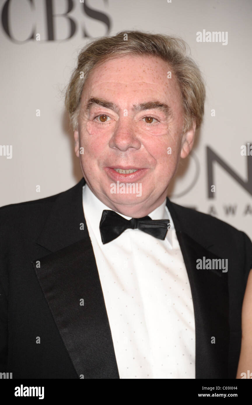 Andrew Lloyd Weber aux arrivées pour American Theatre Wing's 65e Antoinette Perry Tony Awards - Arrivals, Beacon Theatre, Banque D'Images