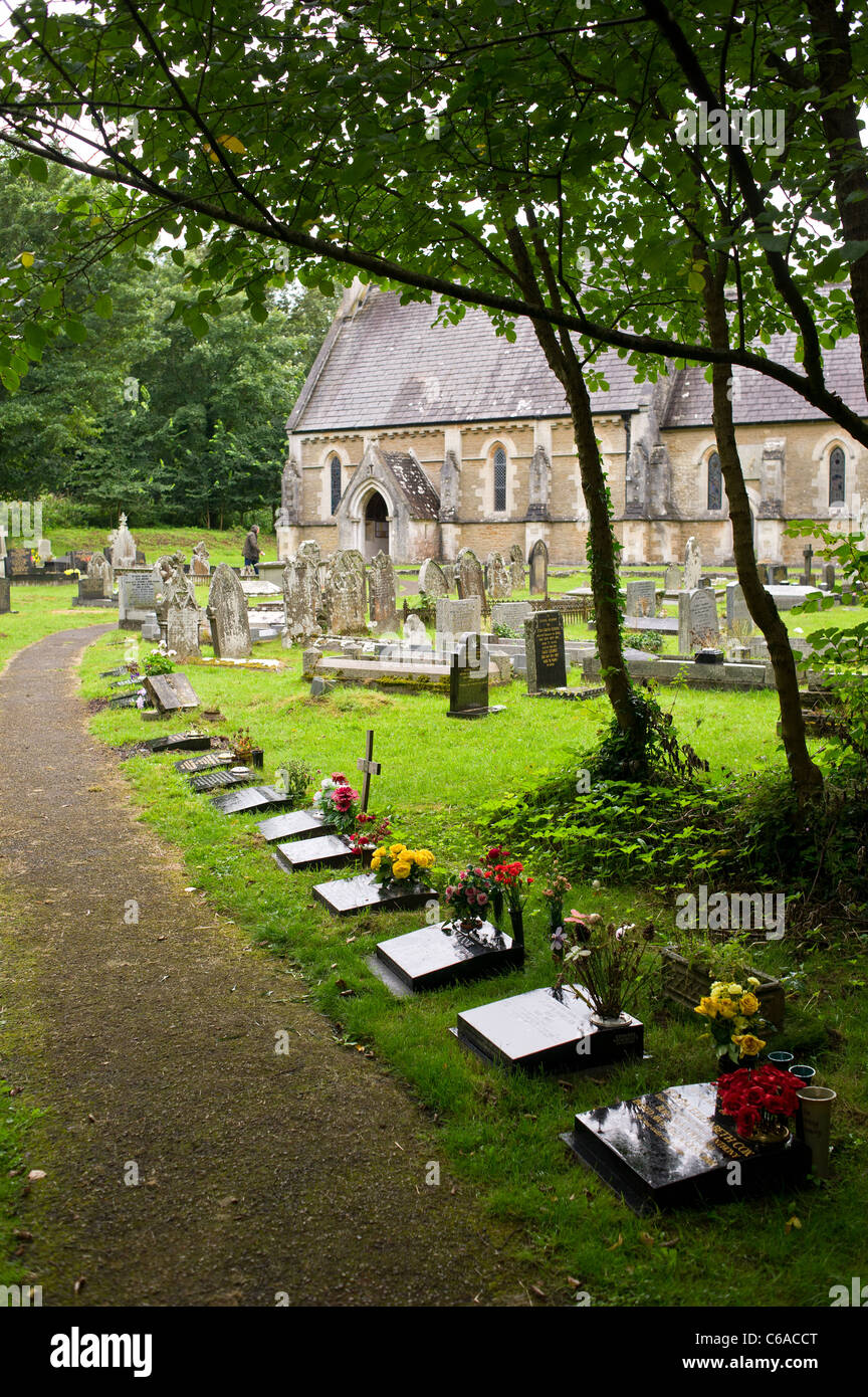 Église St Teilo dans Merthyr Mawr au Pays de Galles Banque D'Images