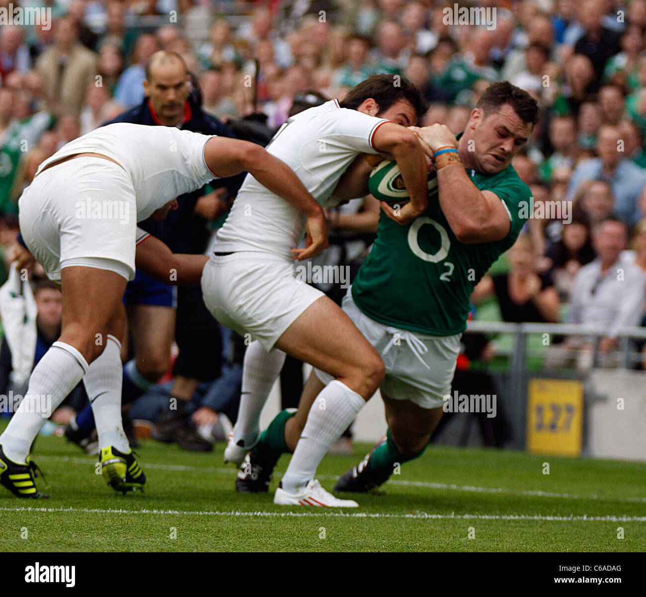 Essayez de l'Irlande Cian Healy (Irlande) Banque D'Images