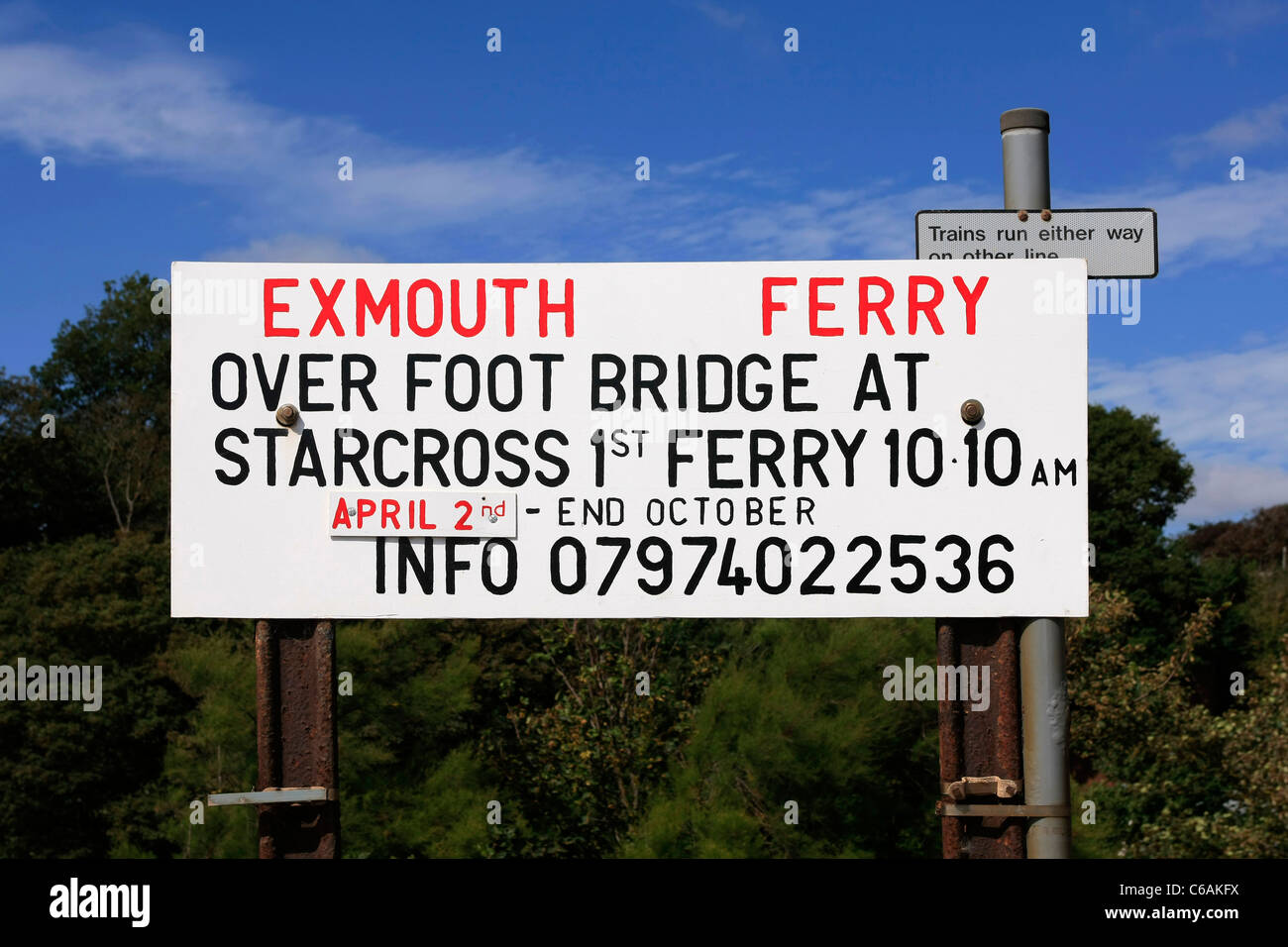 Exmouth Devon dans le Ferry Banque D'Images