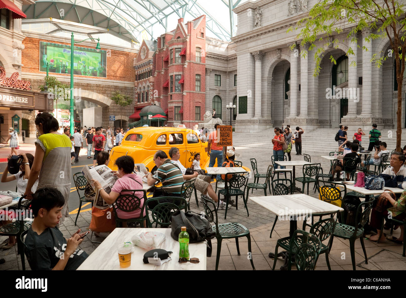Universal studios singapore Street scene Banque D'Images