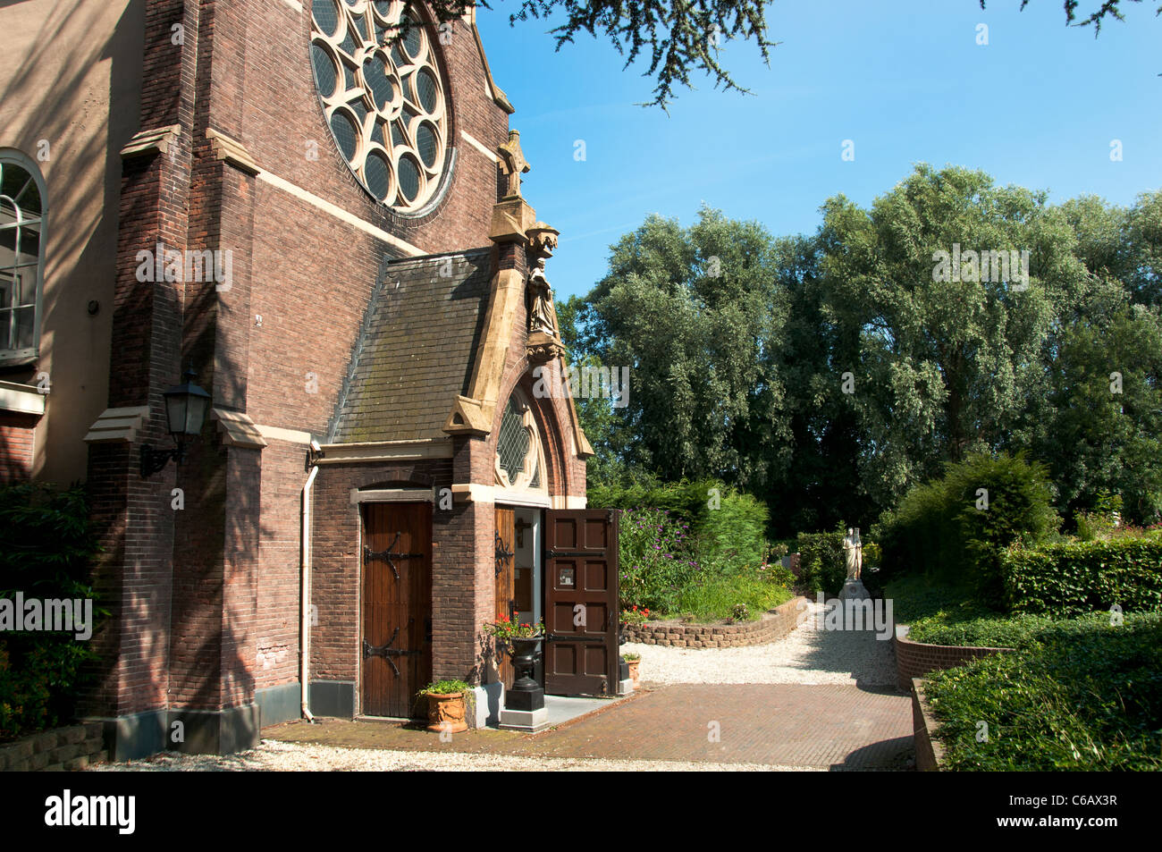 Cimetière catholique Begraafplaats Zijlpoort Leiden Pays-Bas Banque D'Images