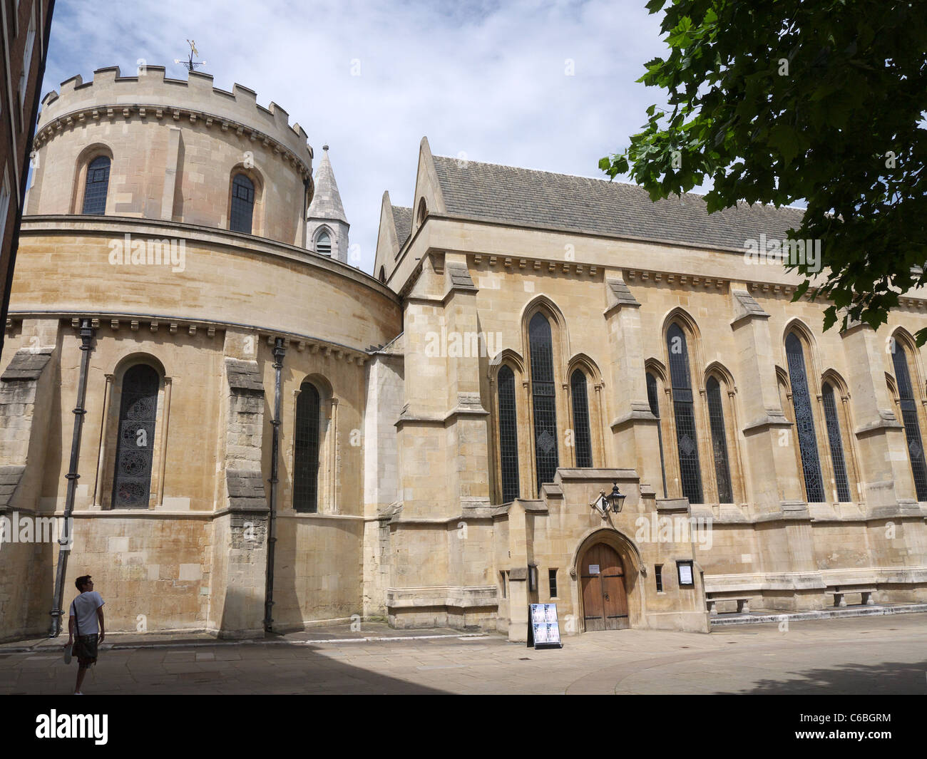 Voir l'église du Temple à Londres Banque D'Images