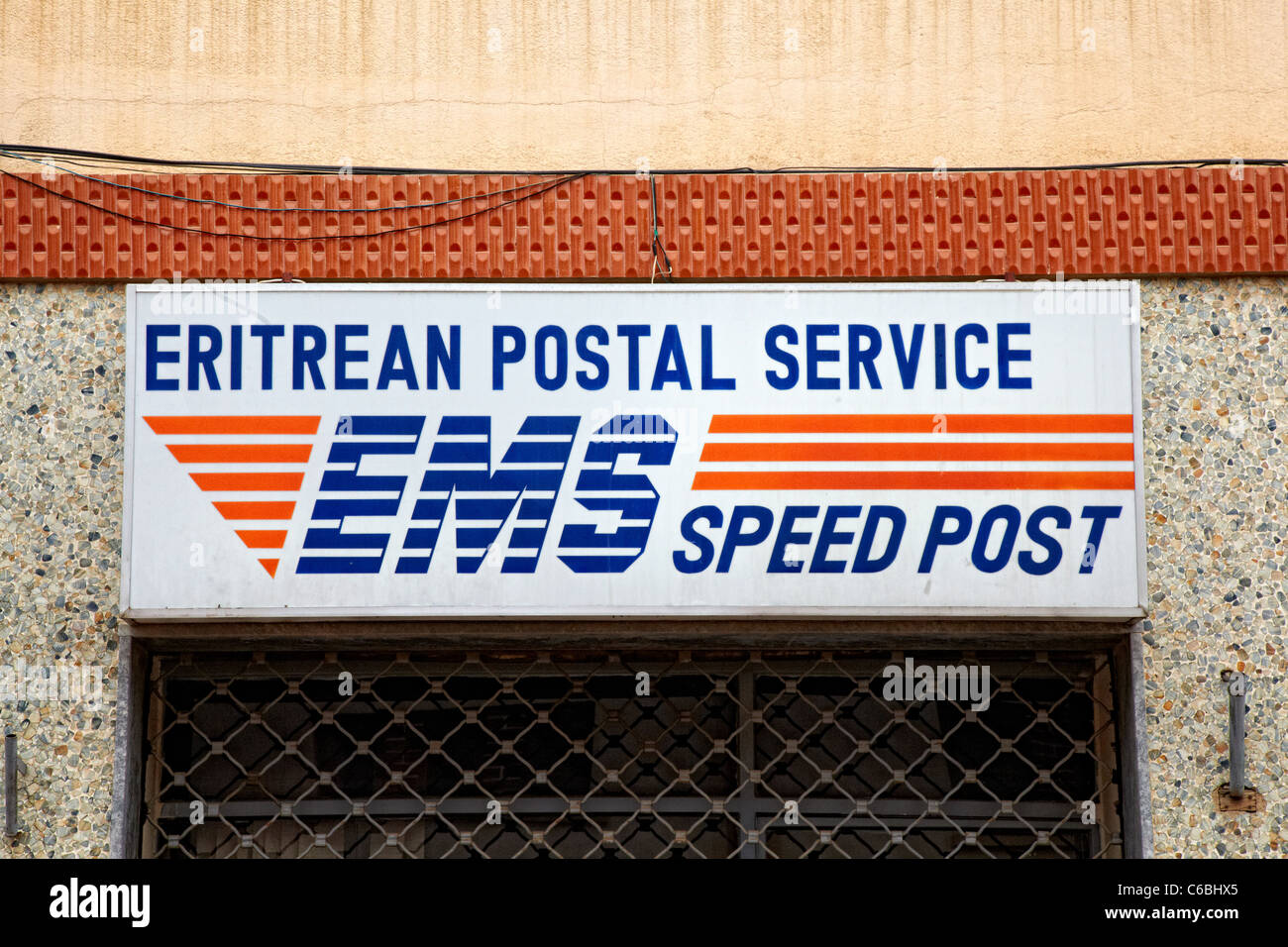 Le Service postal de l'ÉRYTHRÉE, Asmara, Erythrée Banque D'Images