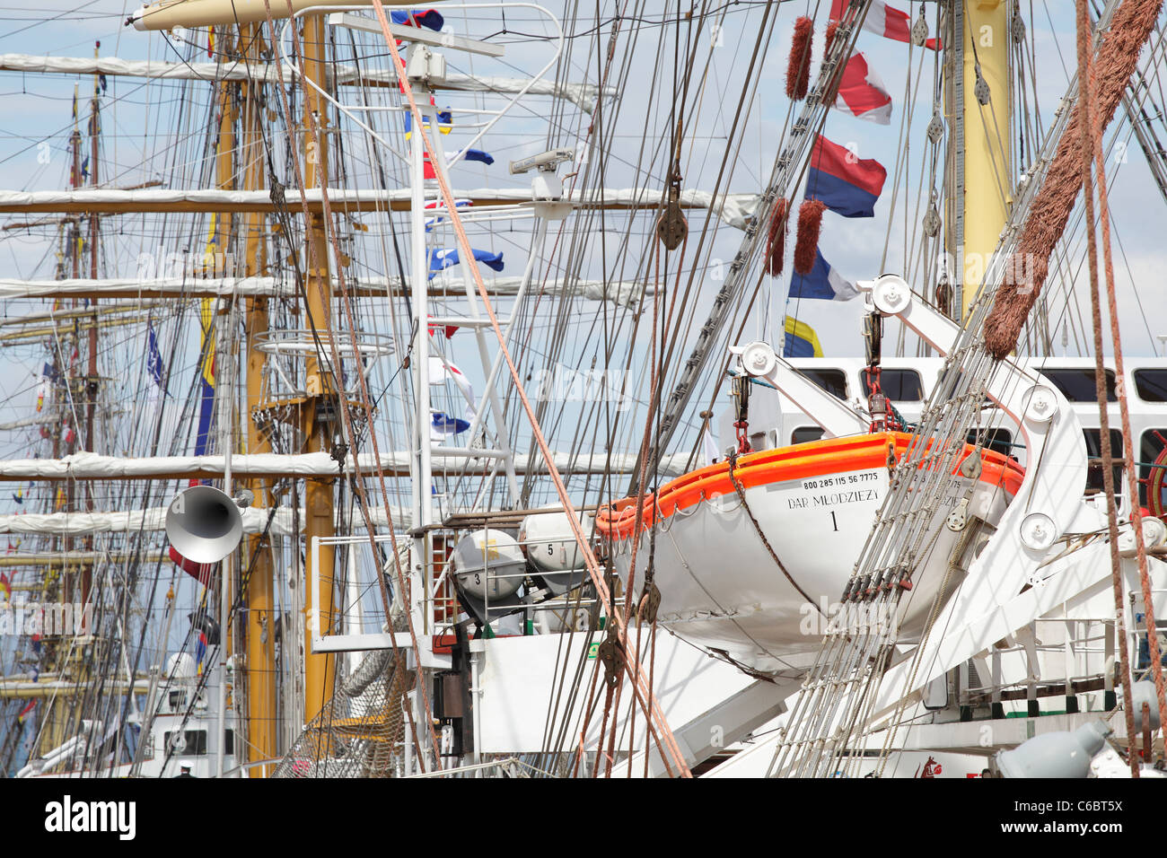 Tall Ships Race, navires dans le port, Greenock, Inverclyde, Écosse, Royaume-Uni Banque D'Images