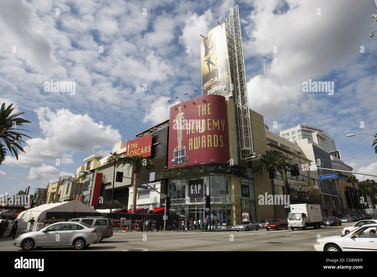 Les préparatifs de la 82e Conférence annuelle de l'Academy Awards (Oscars) au Kodak Theatre. Hollywood, Californie - 02.03.2010 Banque D'Images