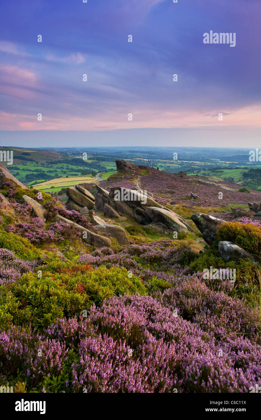 Ramshaw Rocks, près de Leek, Staffordshire Moorlands, Peak District National Park Banque D'Images