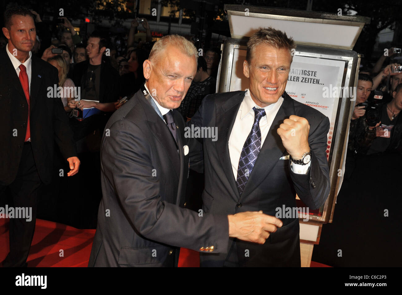 Dulph lundgren and his father sylvester stallone Banque de ...