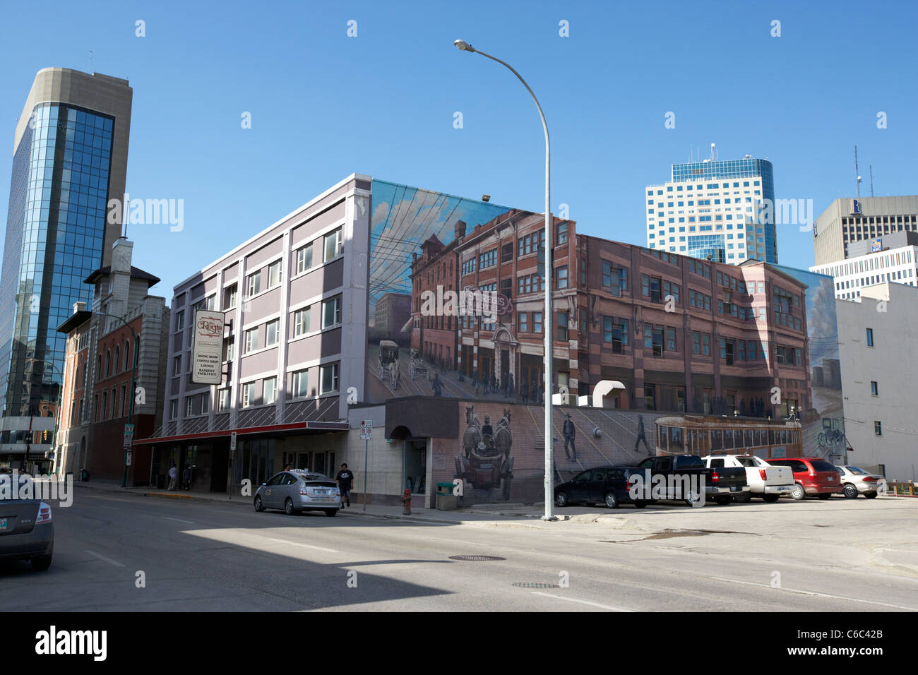 Le st Regis hotel centre-ville de Winnipeg Manitoba canada Banque D'Images