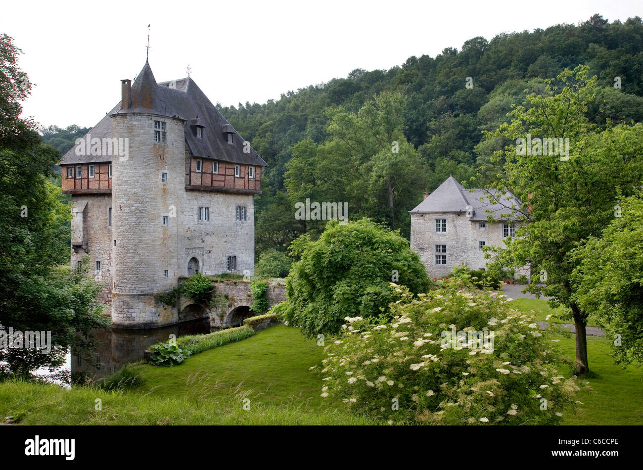 Le 13e siècle château de Carondelet à Crupet, Ardennes Belges, Namur, Wallonie, Belgique Banque D'Images