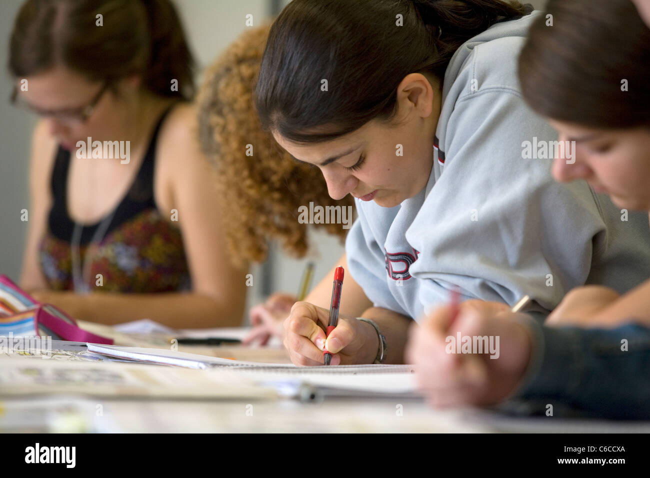 Classe néerlandais à l'Université de Bochum, Allemagne Banque D'Images