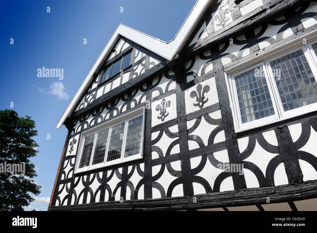 Bâtiment Tudor Uk Worcestershire Bromsgrove Banque D'Images