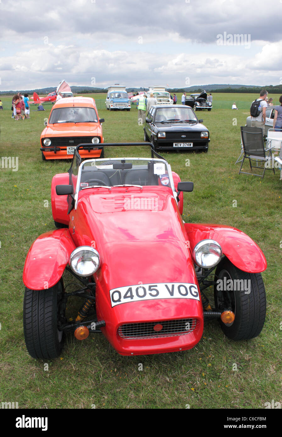 Kit voiture Westfield à White Waltham Festival Rétro 2011 rallye de voitures classiques Banque D'Images