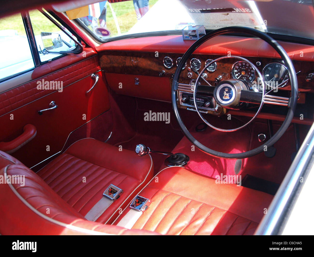 Sunbeam Rapier salon de voiture intérieur copit Banque D'Images