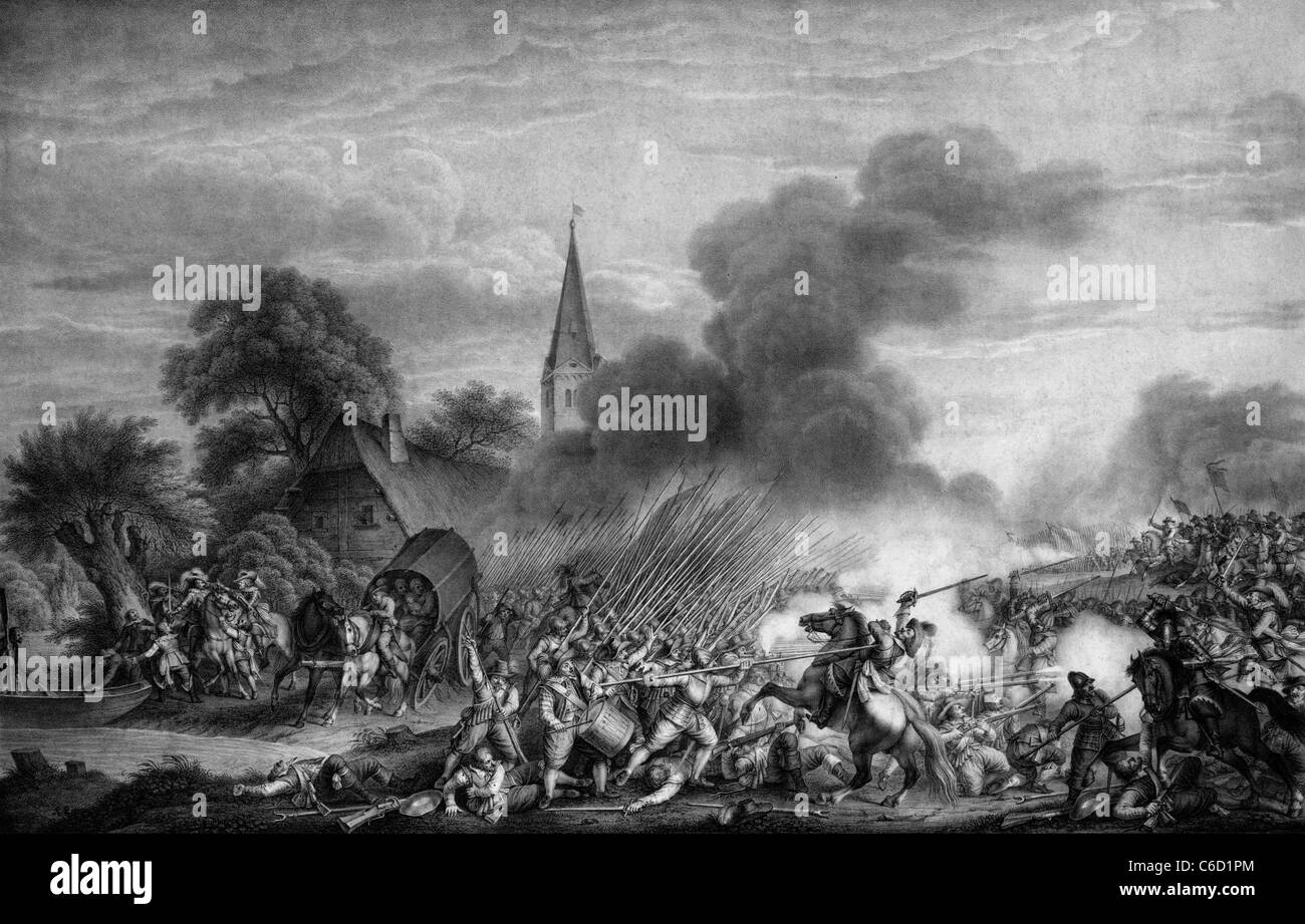 La bataille de Wimpfen - Die schlacht bei wimpfen, mai 1622, Guerre de Trente Ans Banque D'Images