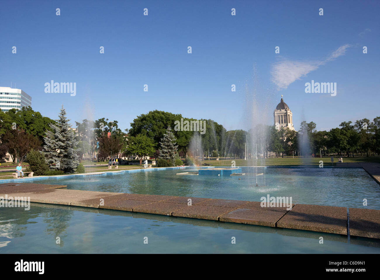 Memorial Park sur Memorial Boulevard Winnipeg Manitoba canada Banque D'Images