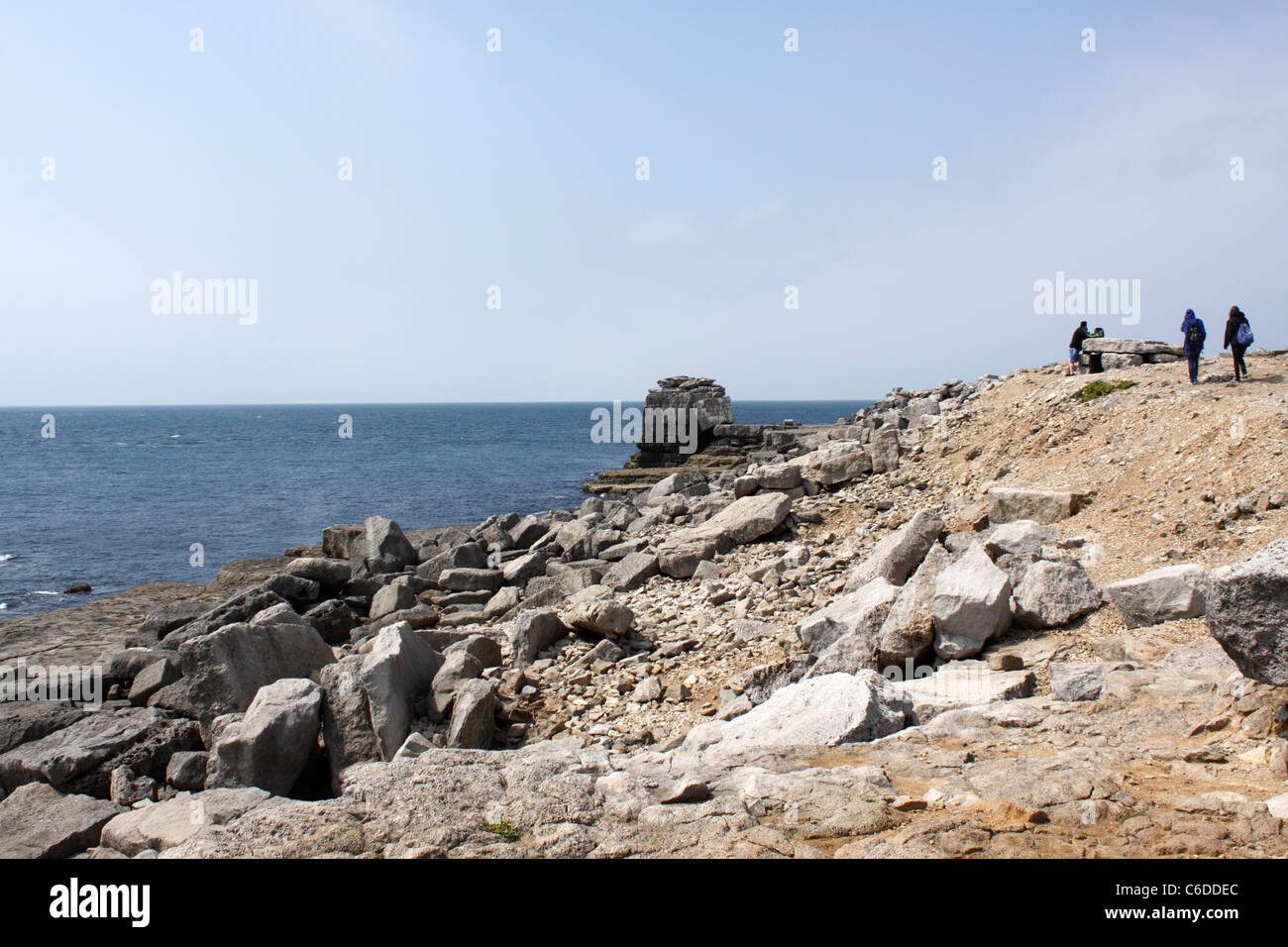 La côte rocheuse de PORTLAND BILL. DORSET UK. Banque D'Images