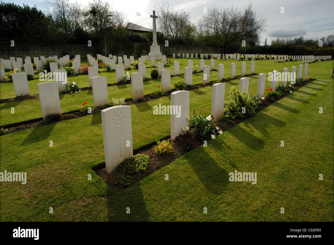 Harrogate ( Stonefall ) Cimetière, Harrogate, Yorkshire, Angleterre. Maintenu par la Commonwealth War Graves Commission,CSGC. Banque D'Images