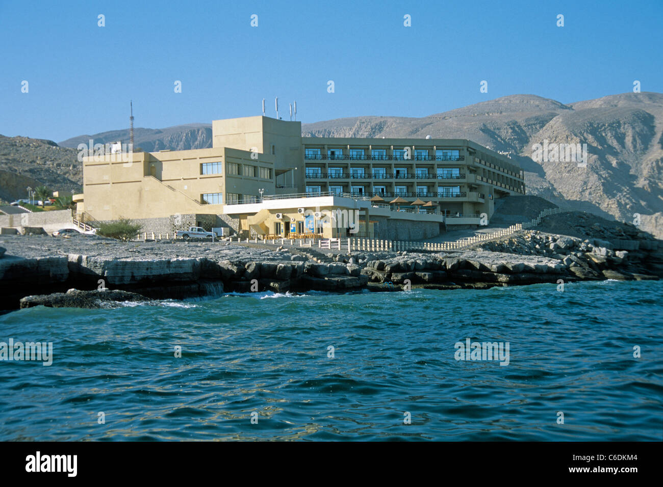 Hôtel Golden Tulip Khasab Musandam Exklave,,. Khasab, Kalimantan, Golden Tulip Hotel, Khasab, exclave, Khrofakkan Banque D'Images