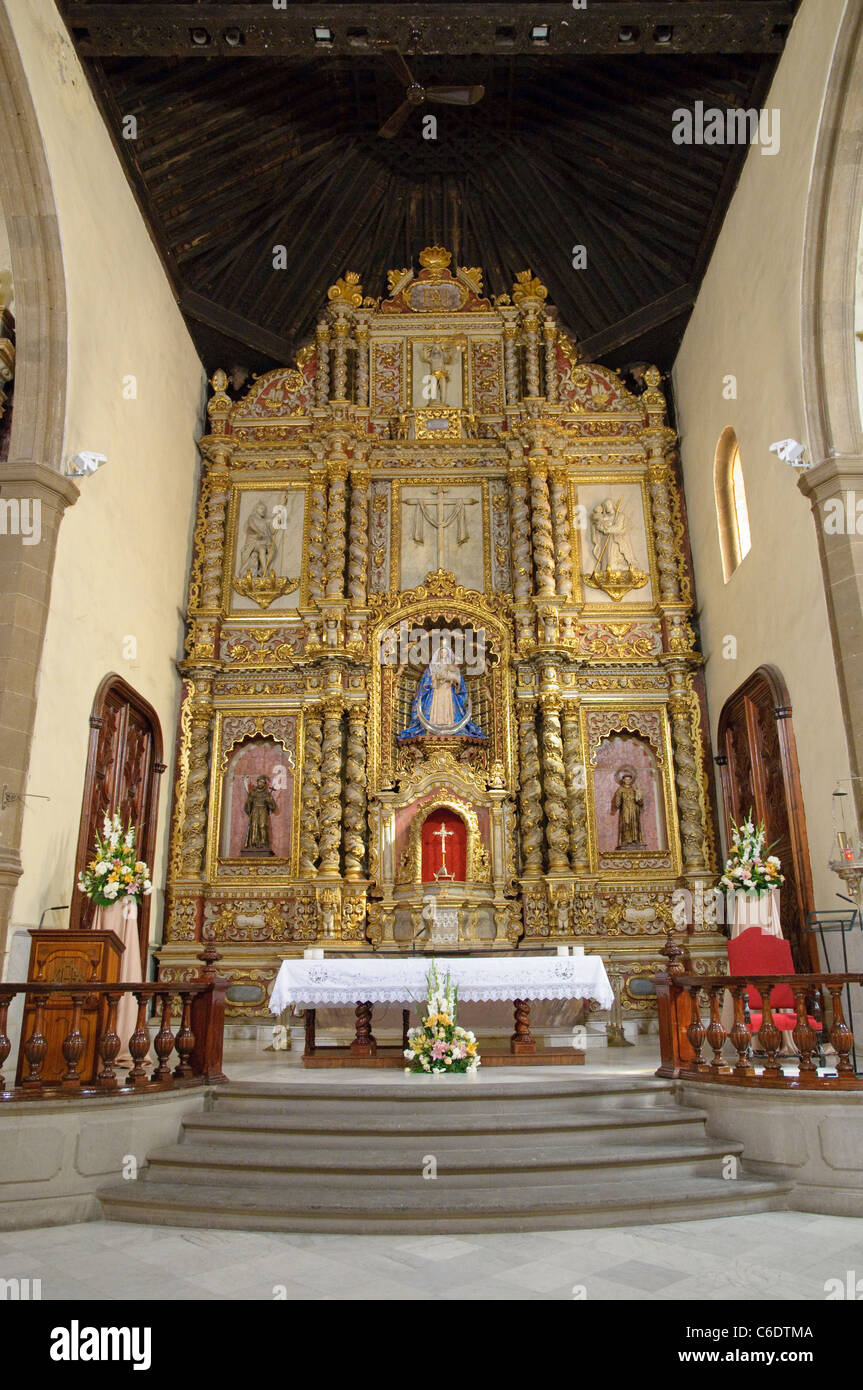 Nuestra Señora de la Peña de Francia, de l'intérieur de l'Église, Puerto de la Cruz, Tenerife, Canaries, Espagne, Europe Banque D'Images