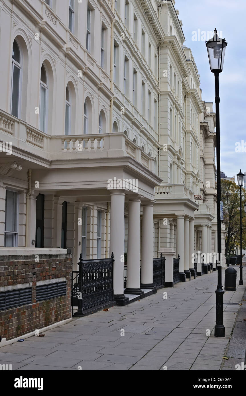 Lancaster Gate Street, Londres Banque D'Images