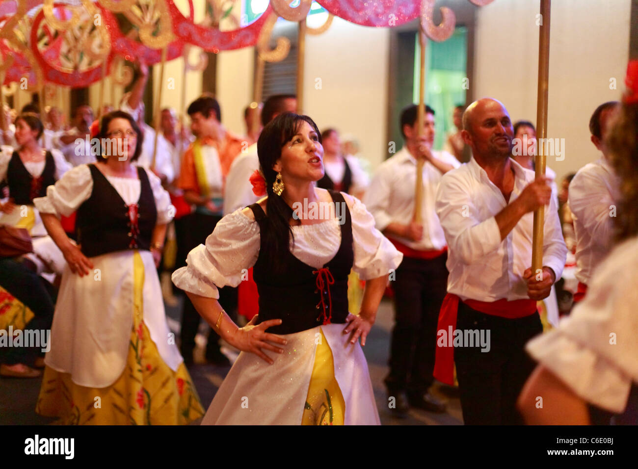 Sao Joao da Vila festival. Vila Franca do Campo, l'île de São Miguel, Açores, Portugal. Banque D'Images