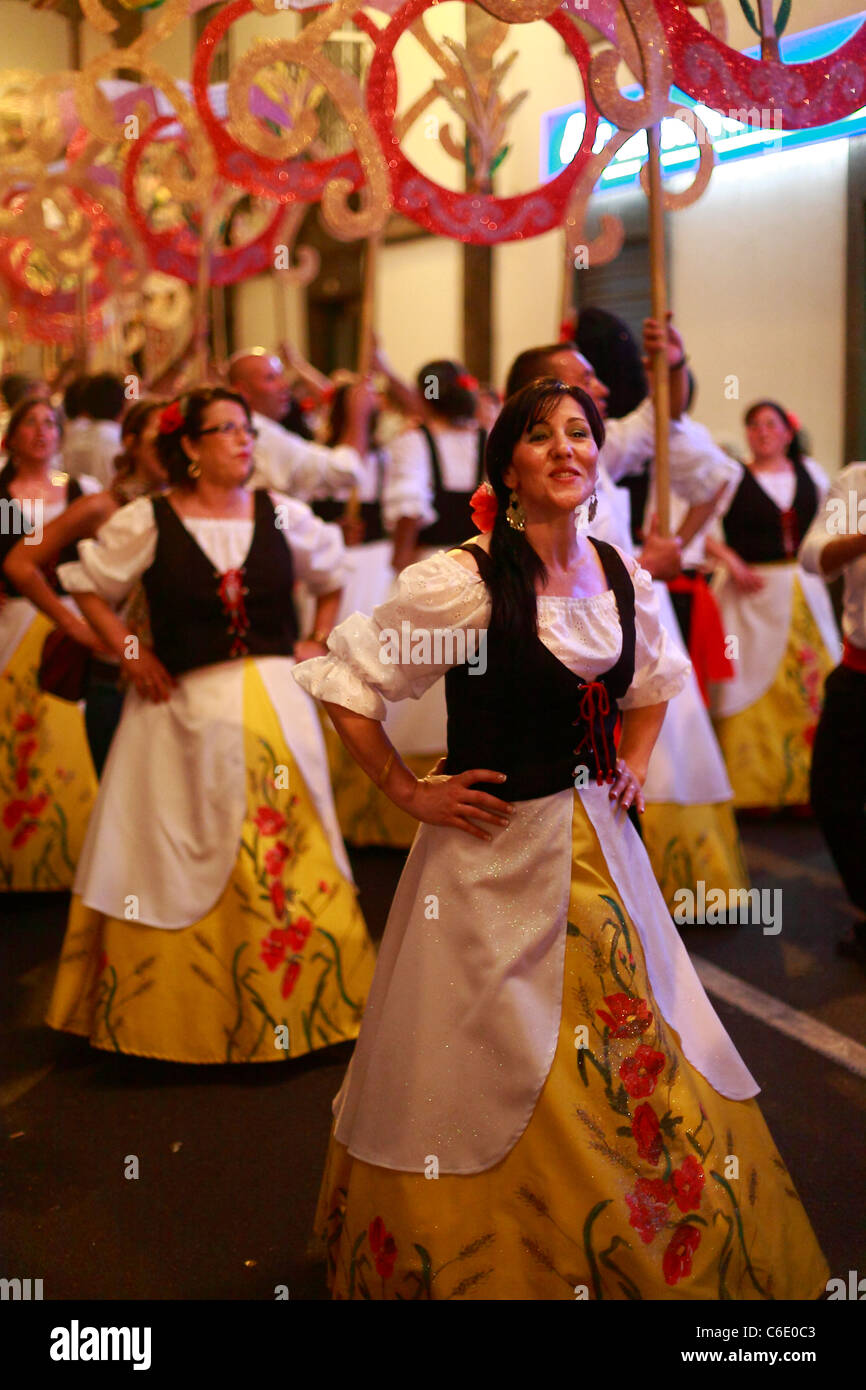Sao Joao da Vila festival. Vila Franca do Campo, l'île de São Miguel, Açores, Portugal. Banque D'Images