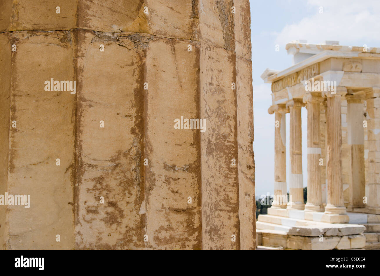 Grèce, Athènes, acropole, Temple d'Athéna Nike Banque D'Images