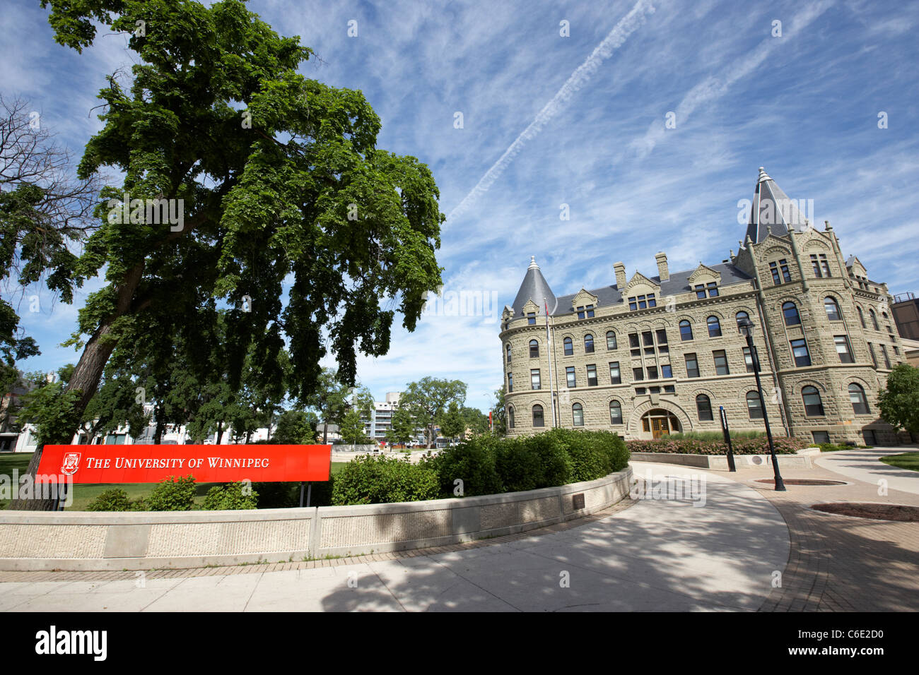 Wesley Hall Building de l'Université de Winnipeg Manitoba canada Banque D'Images