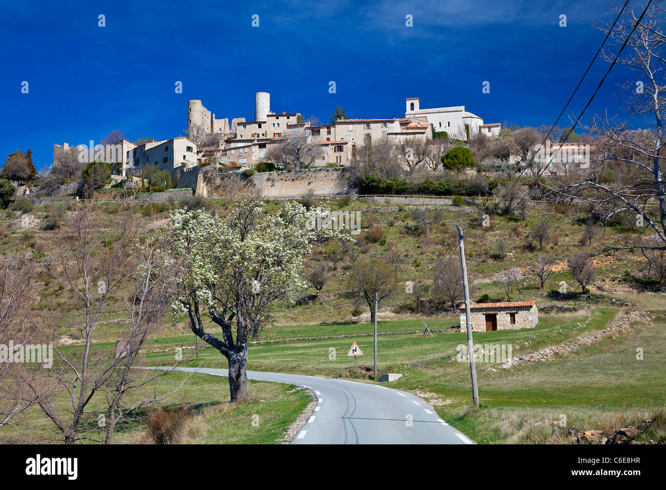 Village de Bargeme Banque D'Images