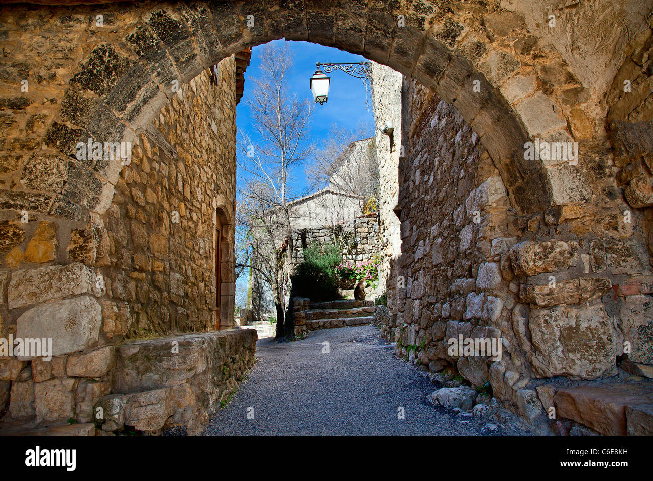 Village de Bargeme Banque D'Images