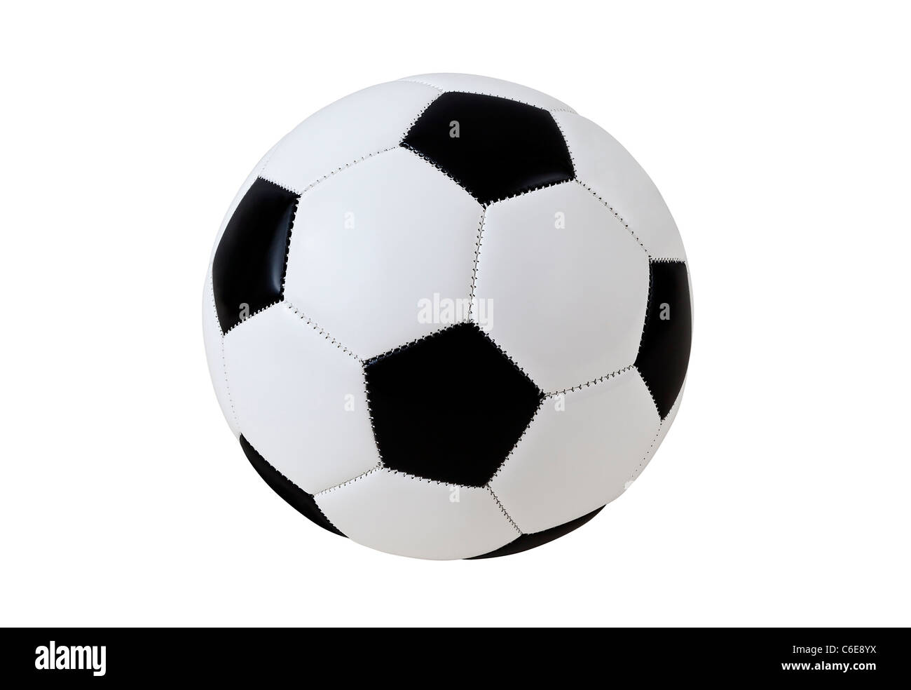 Soccer Ball With Clipping Path Banque D'Images