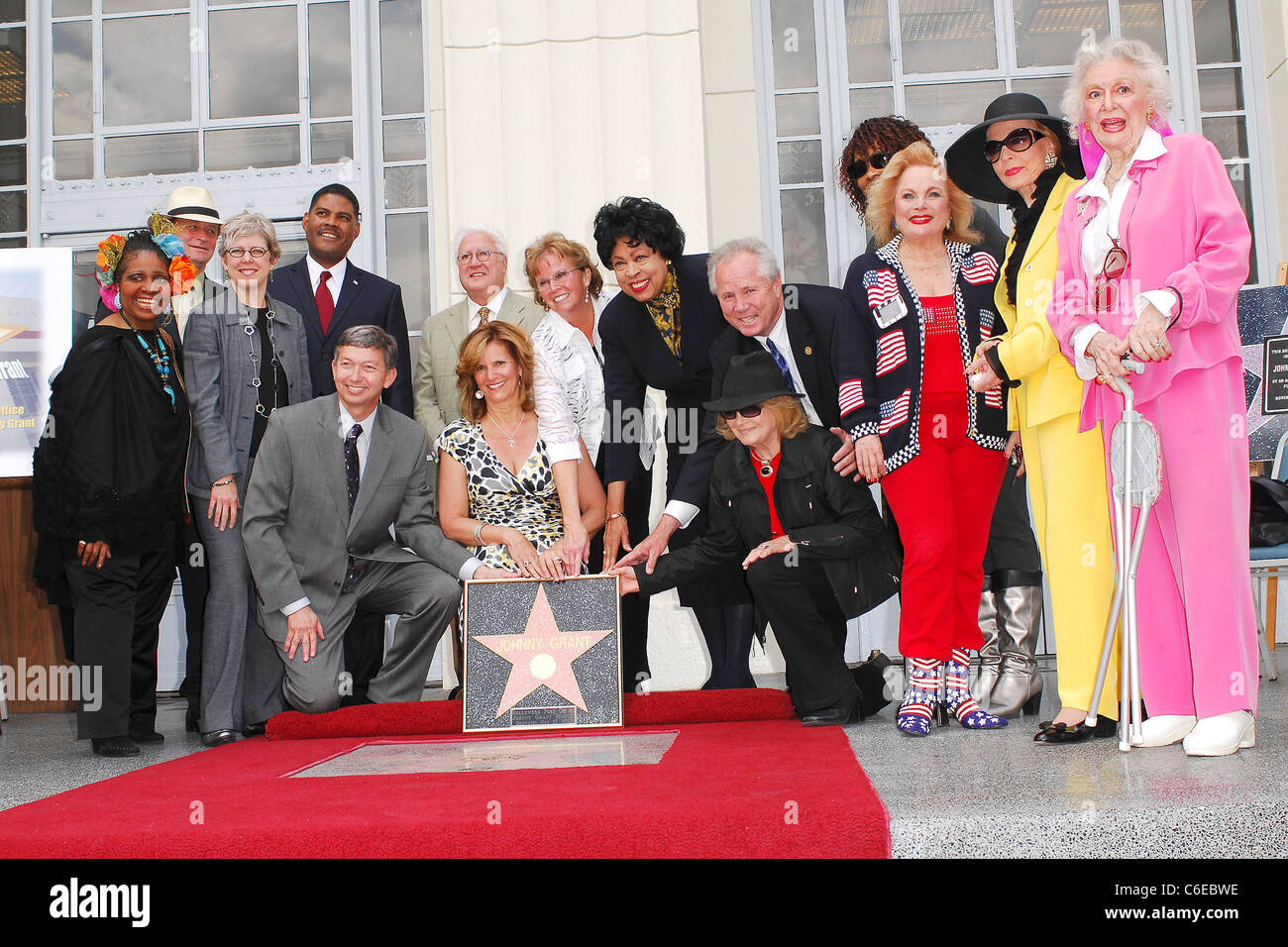 Leron Gubler, Betsy Burleson, Judy Price, Diane Watson, Tom Labonge, Carol Connors, Ann Rutherford, Ann Jeffreys et amis Banque D'Images