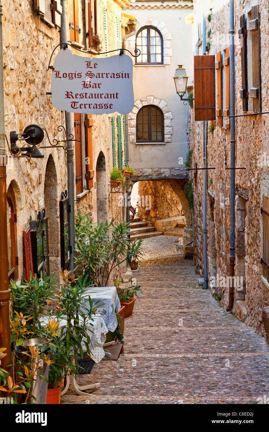 Village de saint-Agnes, Alpes-Maritimes Banque D'Images