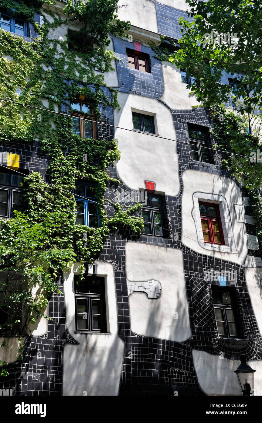 KunstHausWien musée par Friedensreich Hundertwasser, Vienne, Autriche, Europe Banque D'Images