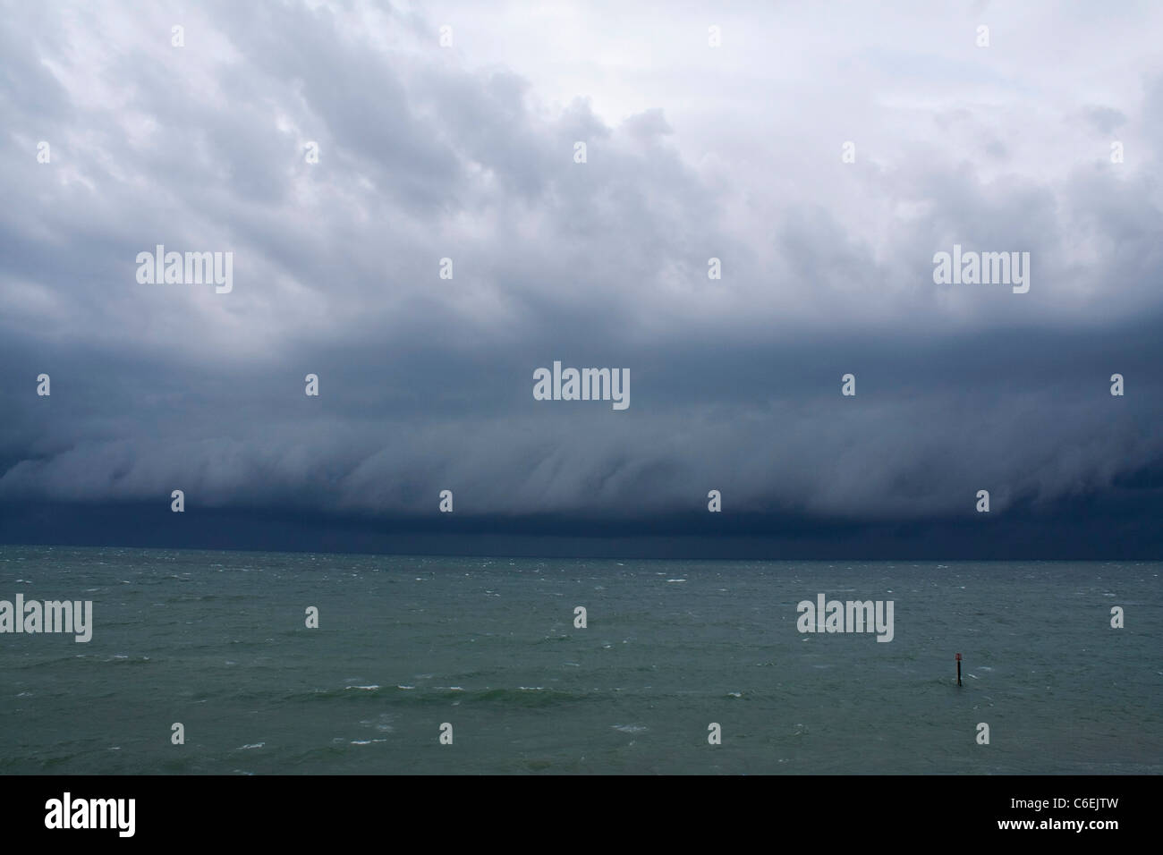 Approche de l'orage nuages Banque D'Images