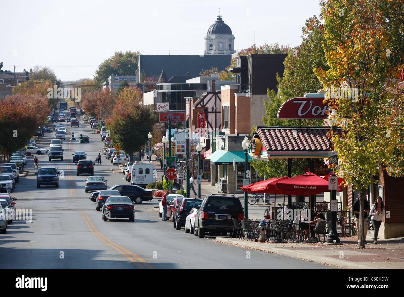 L'avenue Kirkwood Bloomington Indiana Indiana University Banque D'Images