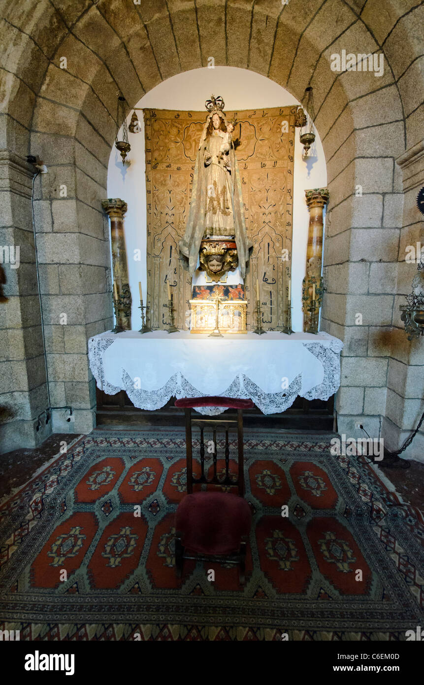 Chapelle de la Virgen del Rosario, le patron vierge de la ville - château de San Antón - La Corogne, Espagne Banque D'Images