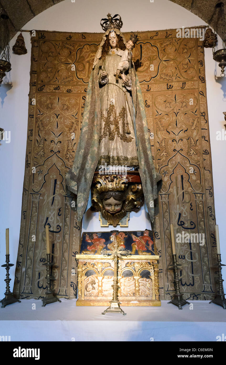 Chapelle de la Virgen del Rosario, le patron vierge de la ville - château de San Antón - La Corogne, Espagne Banque D'Images