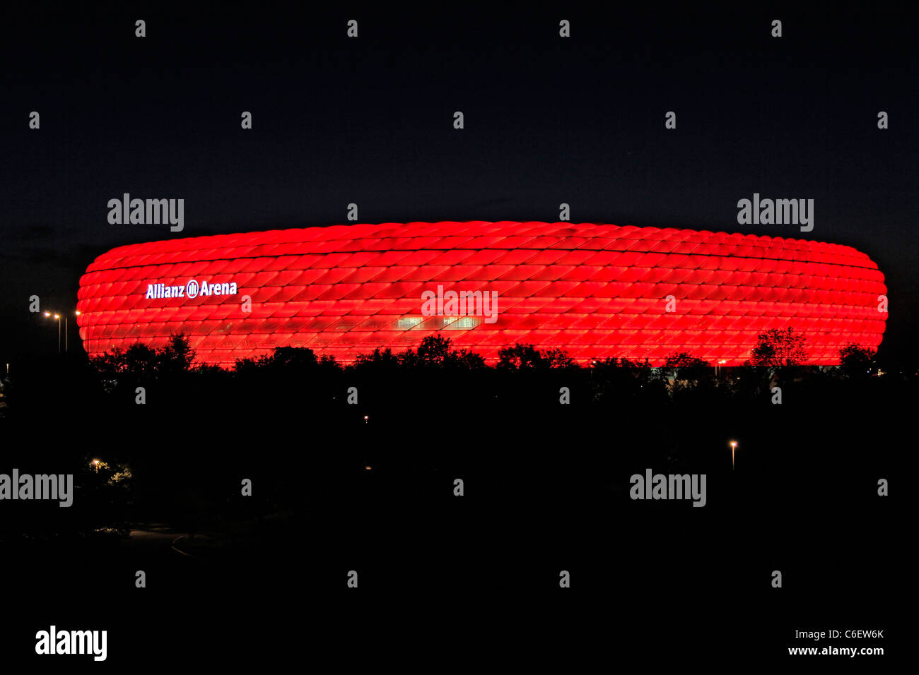 L'Allemagne, le stade de football Allianz Arena de Munich Banque D'Images