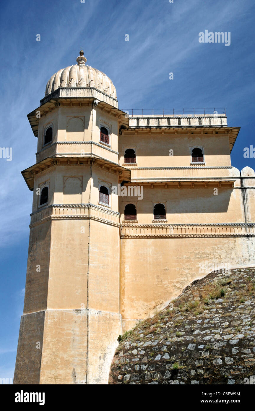 Partie de Badal Mahal Palace Fort de Kumbhalgarh Rajsamand Inde Rajasthan District Banque D'Images
