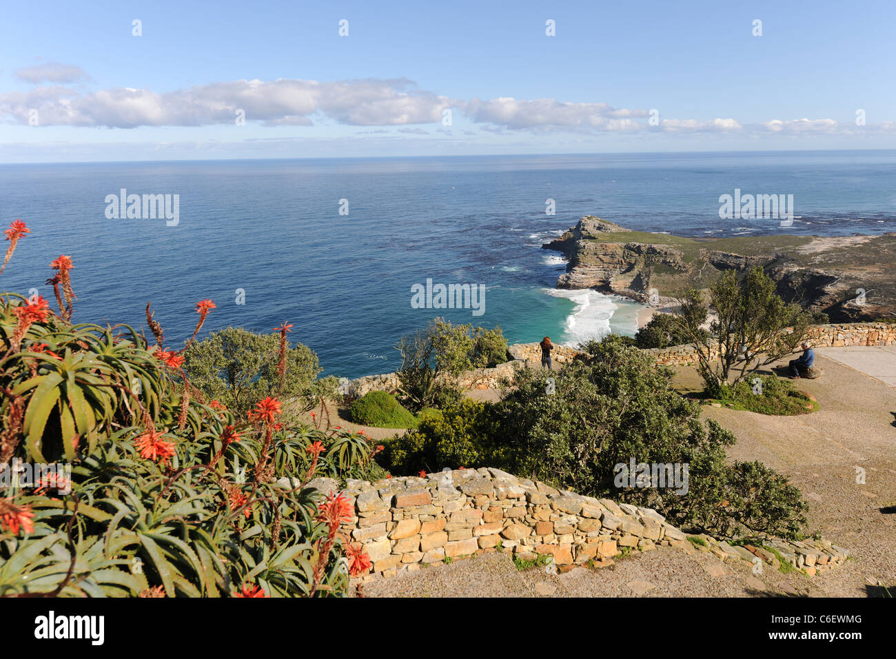 Vue côtière, Cape Point, Cape of Good Hope, Table Mountain National Park, Western Cape, Afrique du Sud Banque D'Images