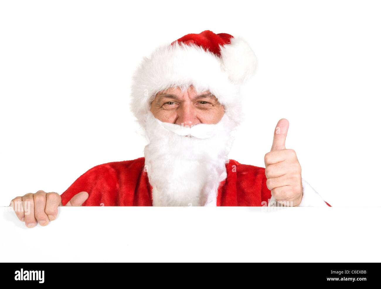 Santa Claus, photo sur le fond blanc Banque D'Images