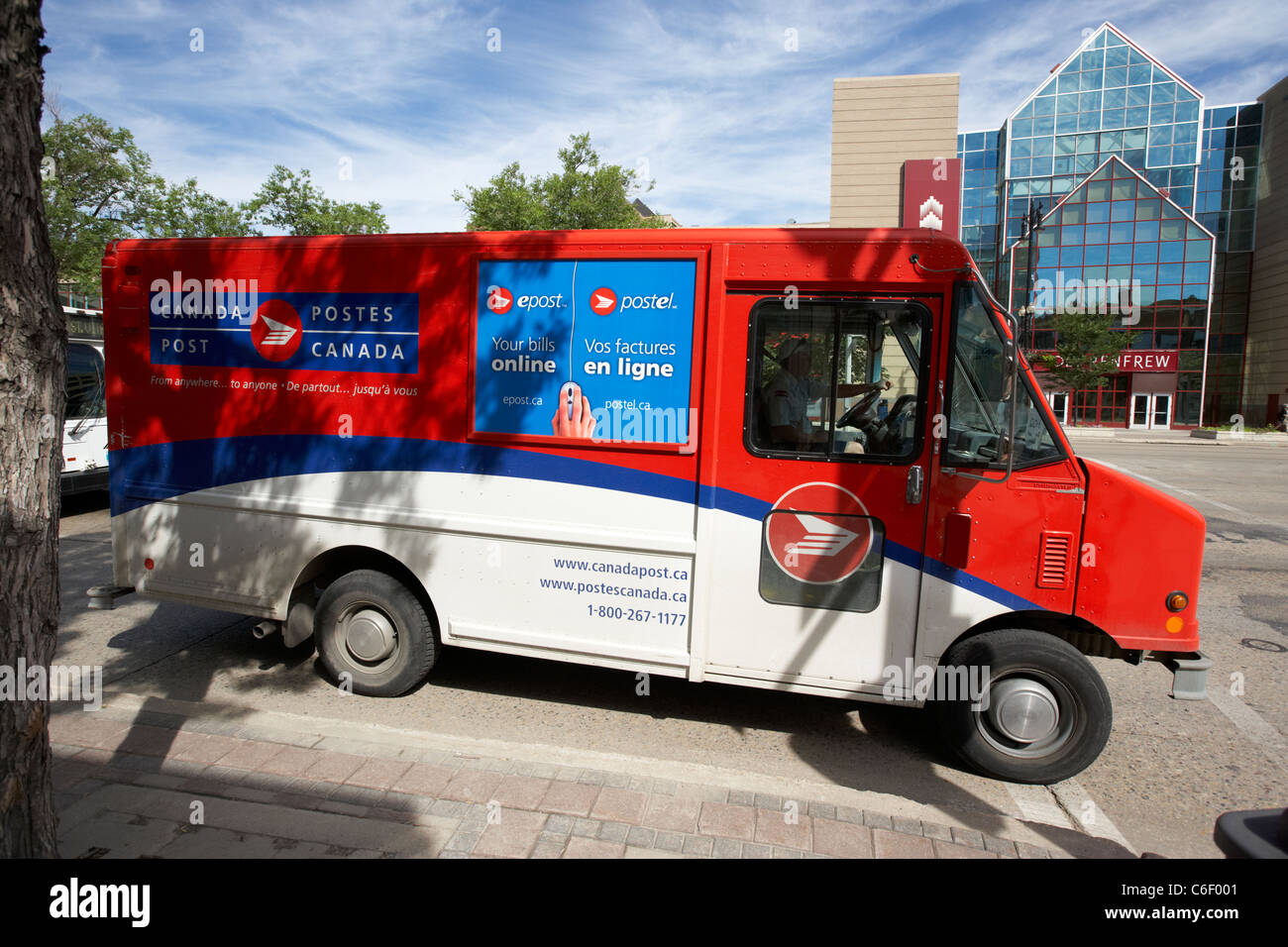 Camion de livraison de postes canada 1963 centre-ville de Winnipeg Manitoba canada Banque D'Images