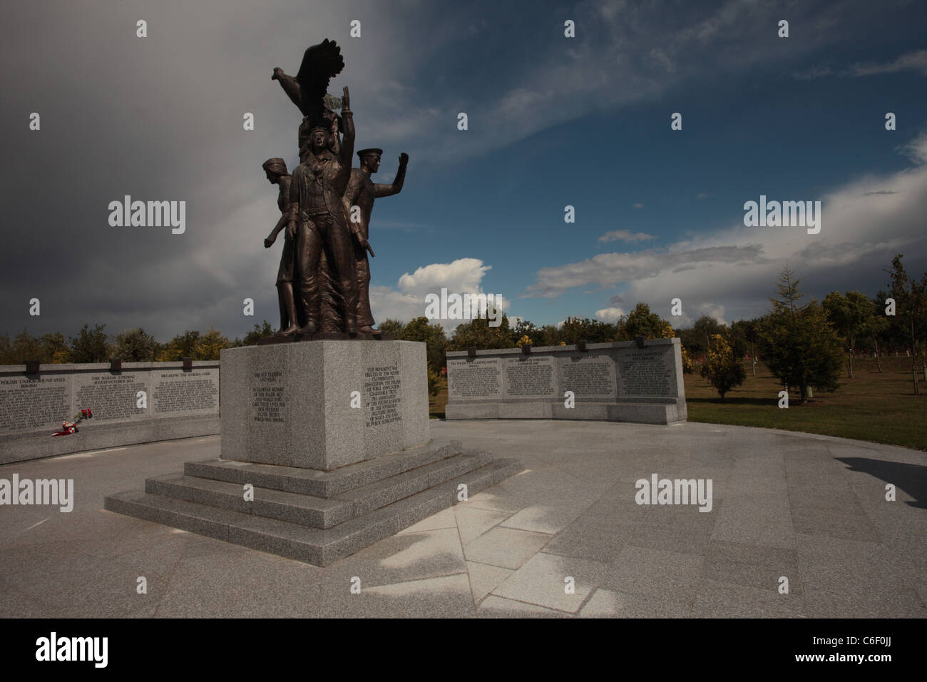 Les forces polonaises war memorial, le National Memorial Arboretum, alrewas staffordshire uk Banque D'Images