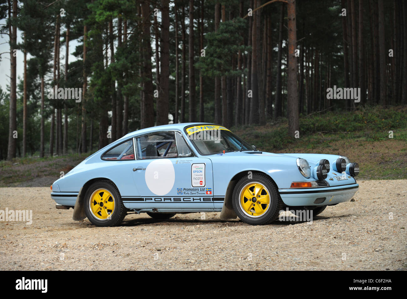 1965 Porsche 911 voiture de rallye FIA SWB Banque D'Images