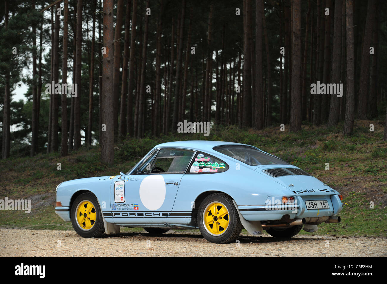 1965 Porsche 911 voiture de rallye FIA SWB Banque D'Images