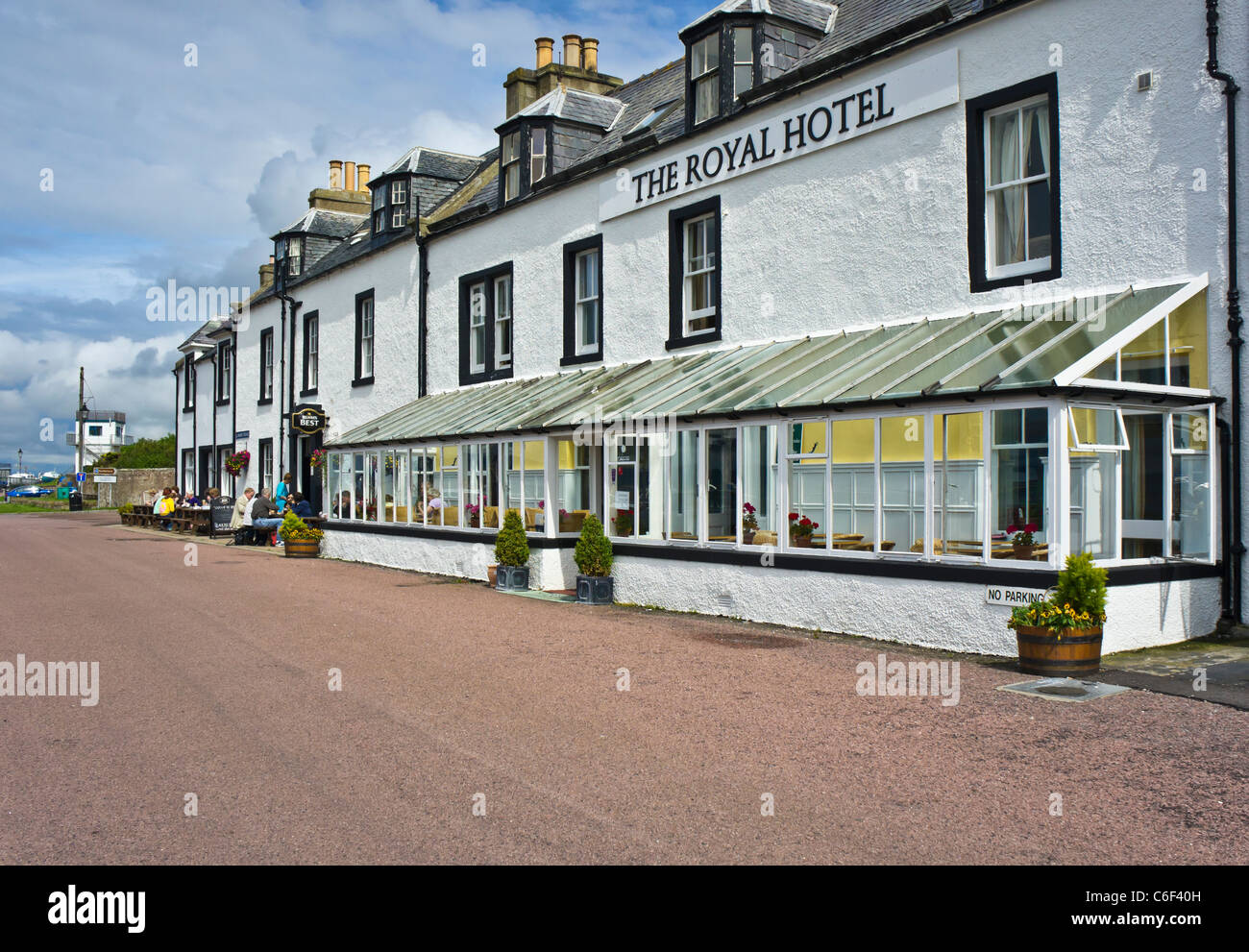 L'Hôtel Royal du port dans l'Ecosse de Black Isle Cromarty Banque D'Images