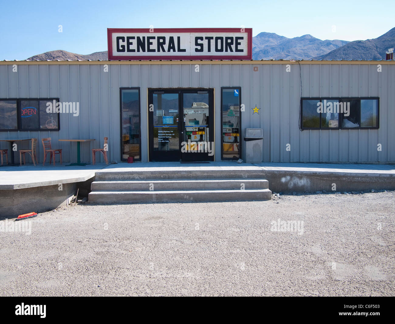 Magasin général, Panamint Springs, Death Valley, California, USA Banque D'Images